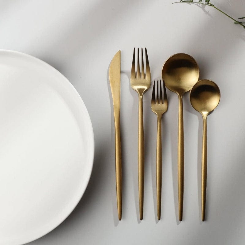 Elegant Minimalist 20-Piece Stainless Steel Cutlery Set