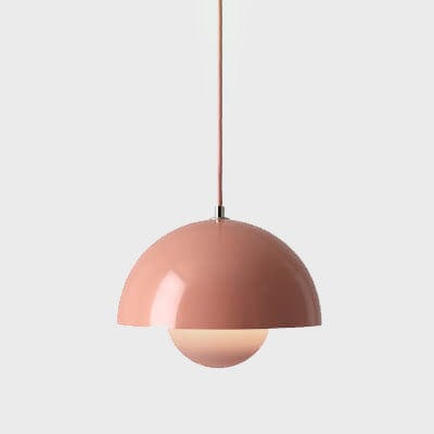 Nordic Macaron 1-Light Pendant Light - Elegant Semicircle Design