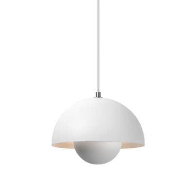 Nordic Macaron 1-Light Pendant Light - Elegant Semicircle Design