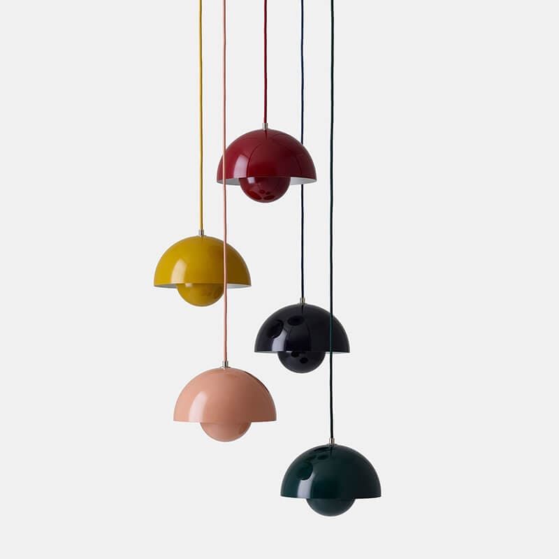 Nordic Macaron 1-Light Pendant Light - Elegant Semicircle Design