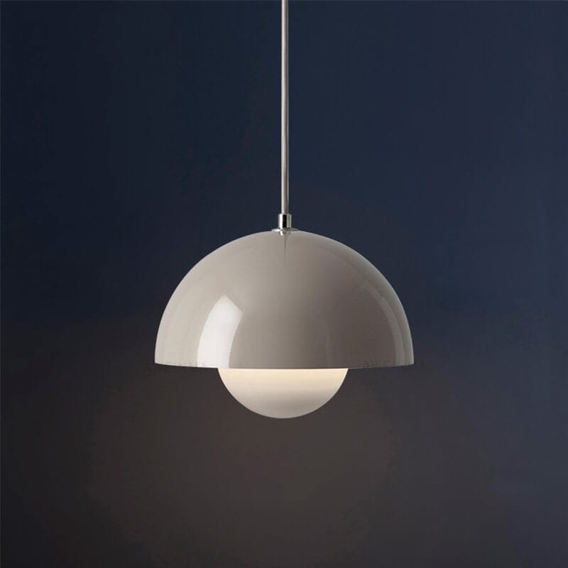 Nordic Macaron 1-Light Pendant Light - Elegant Semicircle Design