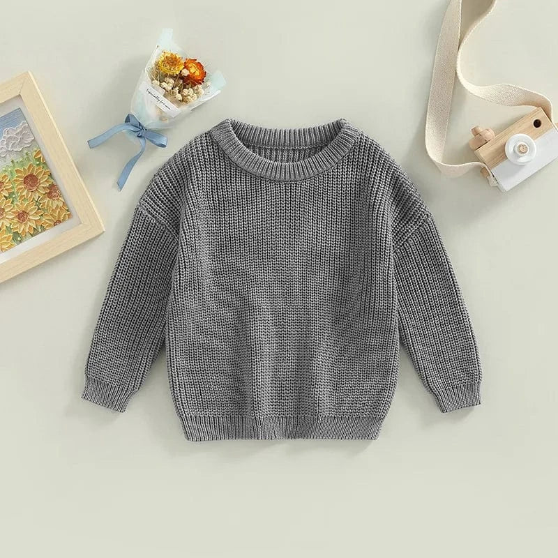 Cozy Knit Pullover Sweater for Toddlers