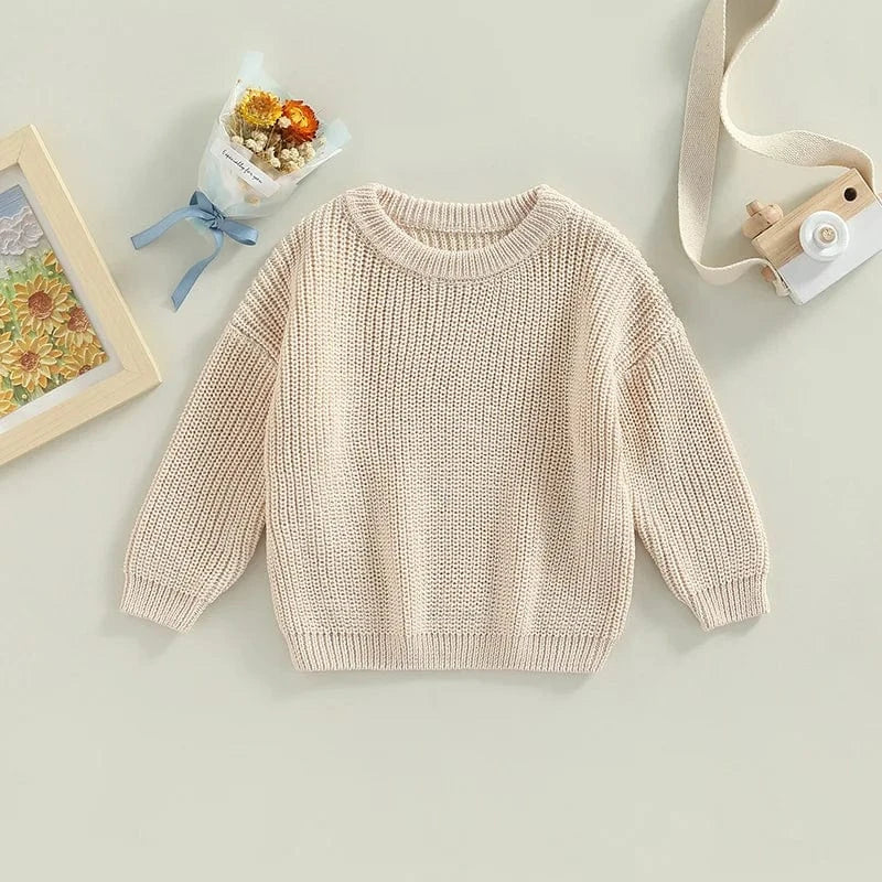 Cozy Knit Pullover Sweater for Toddlers