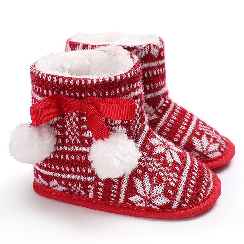 SNOWFLAKE CUDDLES – Cozy Christmas Slippers for Kids