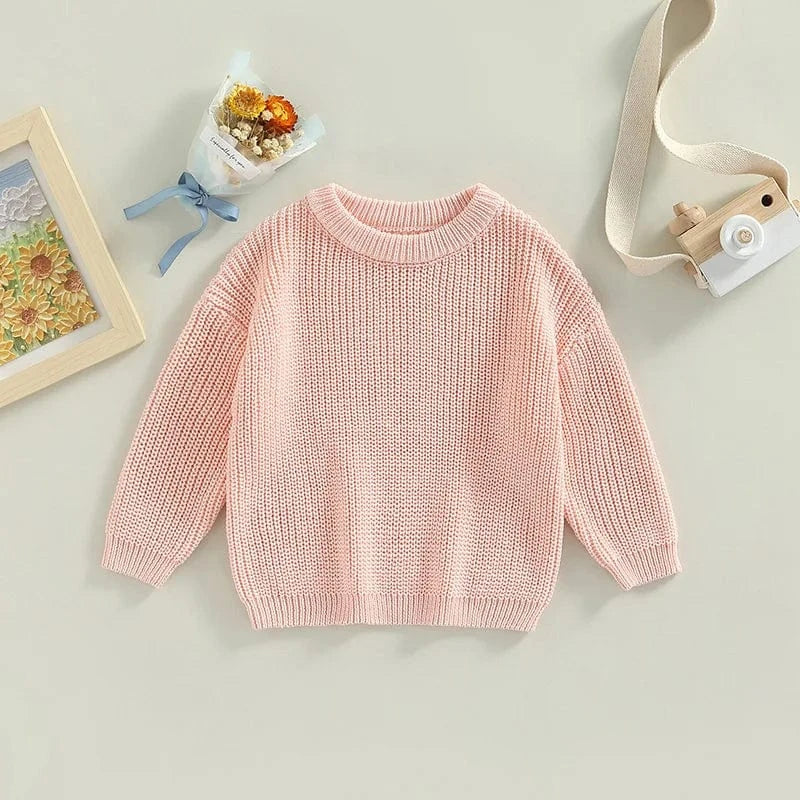 Cozy Knit Pullover Sweater for Toddlers