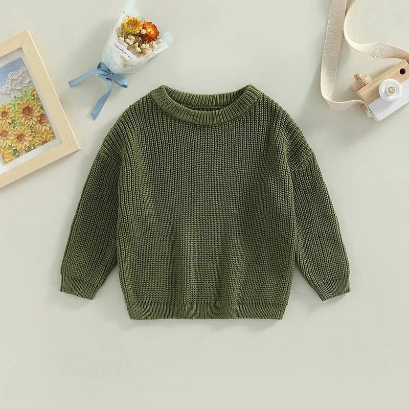 Cozy Knit Pullover Sweater for Toddlers