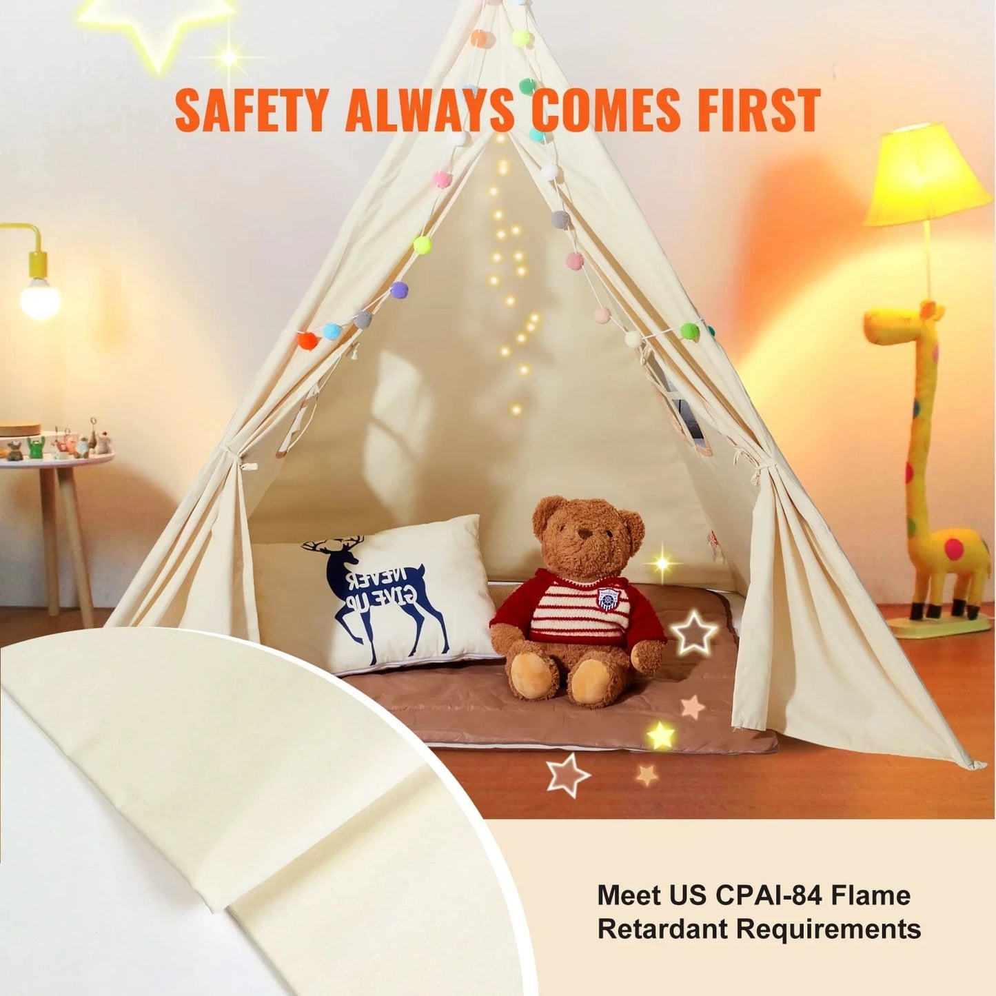 Kids Play Tents: Cozy Teepee for Indoor & Outdoor Fun