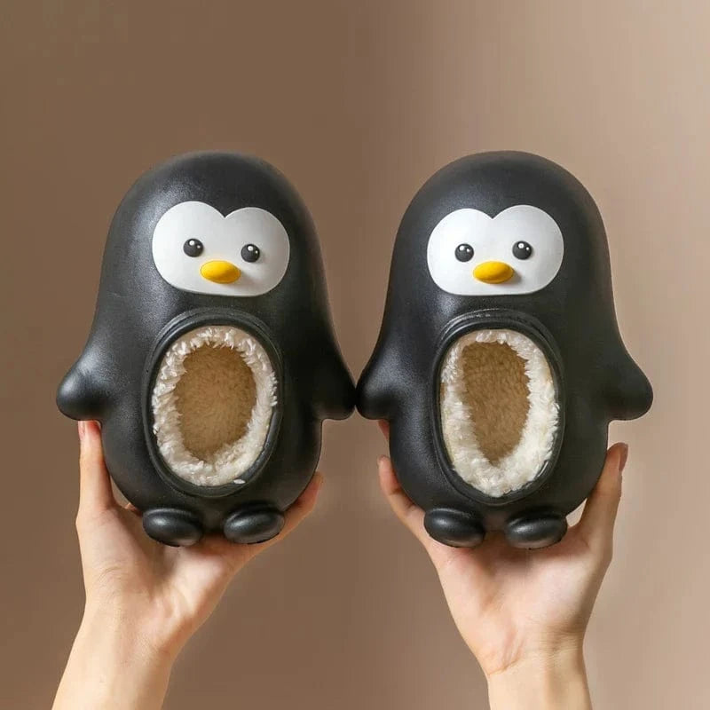 CUDDLY PENGUINS – Adorable Kids' Warm Slippers