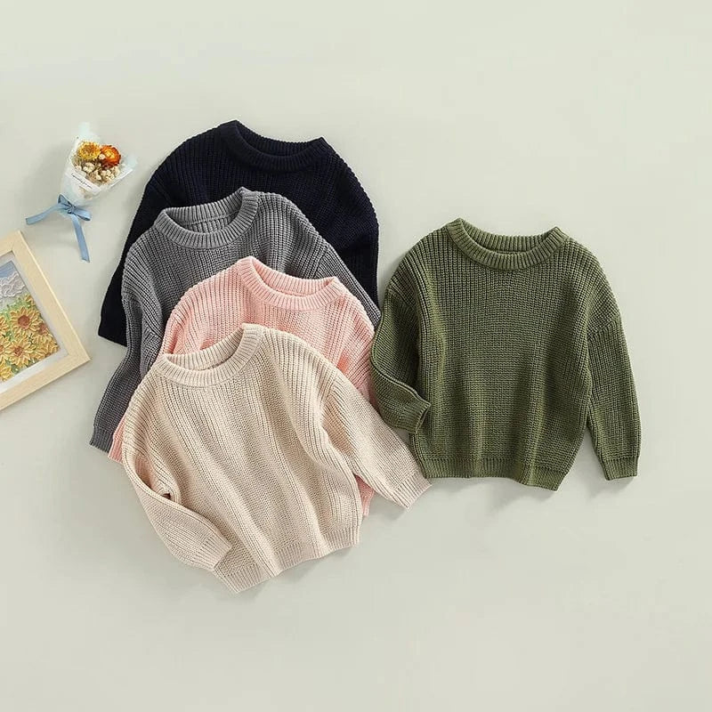 Cozy Knit Pullover Sweater for Toddlers