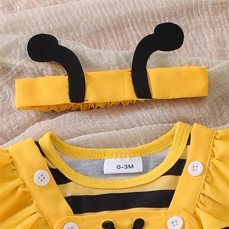Adorable Baby Girl Bee Halloween Outfit