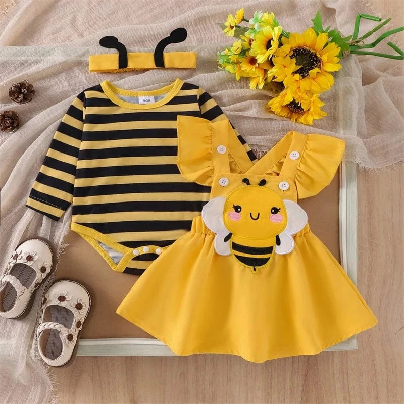 Adorable Baby Girl Bee Halloween Outfit