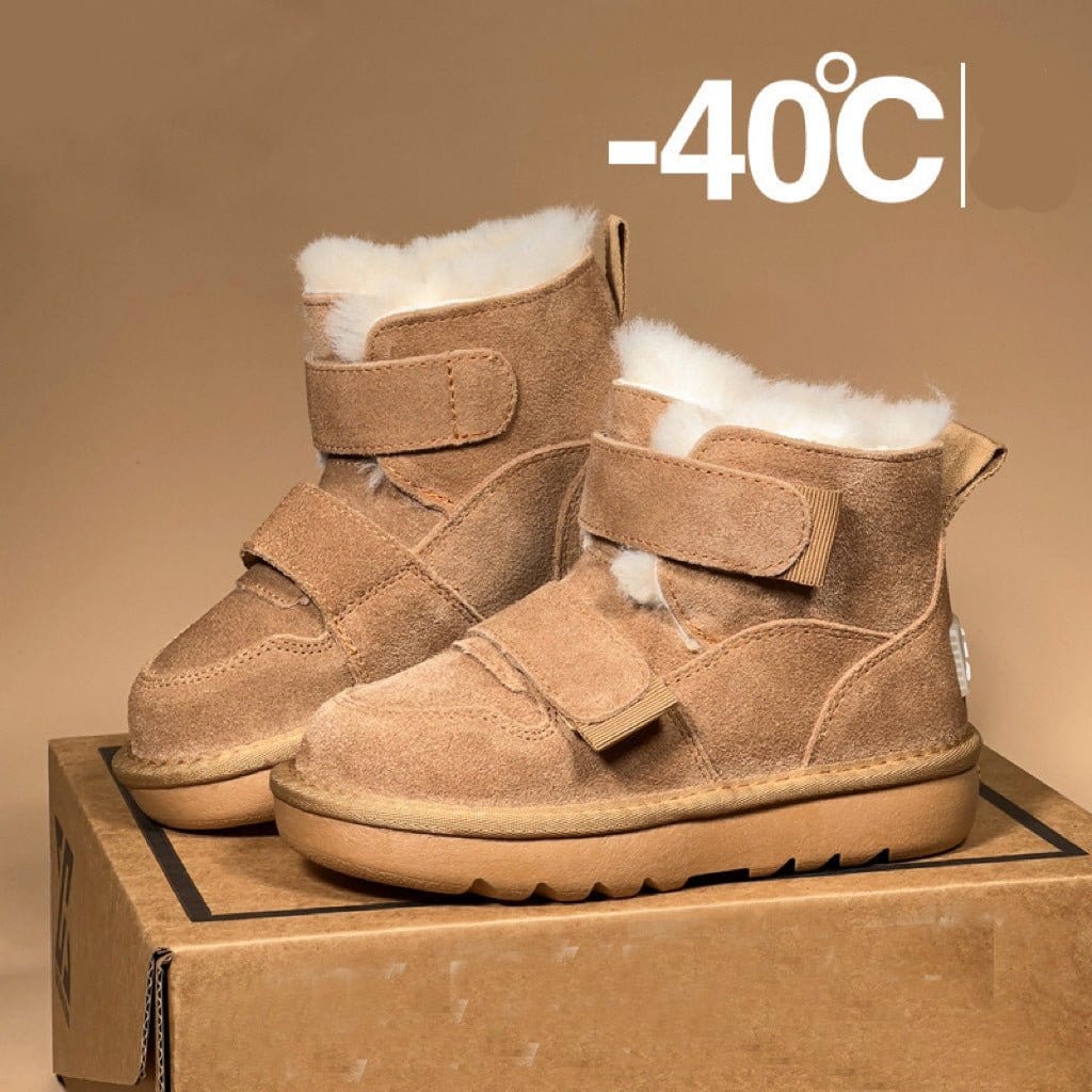 Velcro Kids Snow Boots - Warm & Waterproof