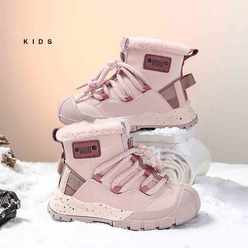 Kids Snow Boots with Waterproof Faux Fur