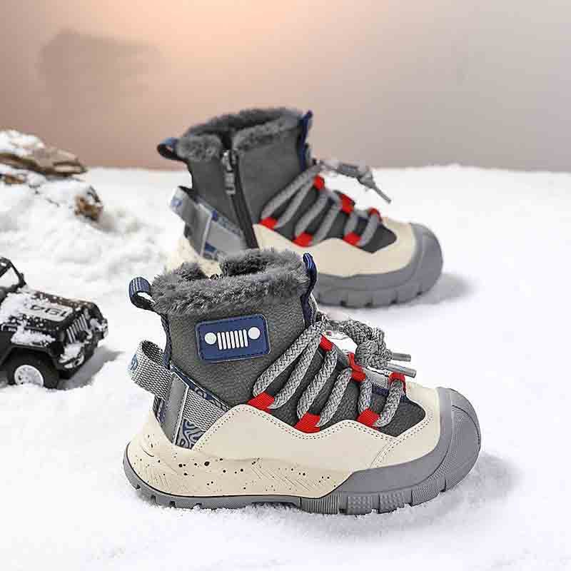 Kids Snow Boots with Waterproof Faux Fur