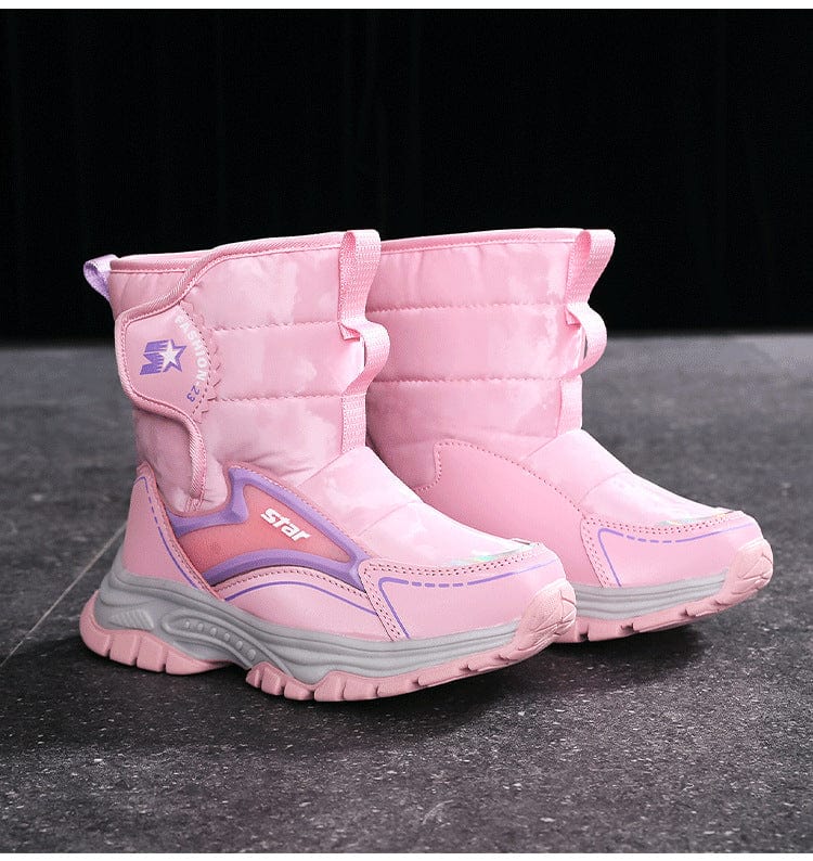 Kids Snow Boots with Anti-Slip Ice Grip