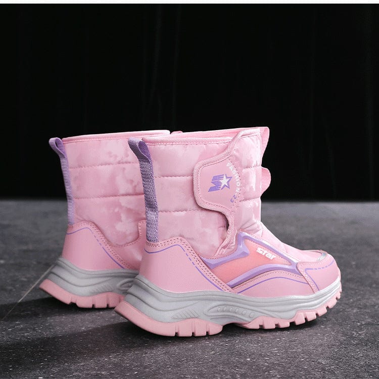 Kids Snow Boots with Anti-Slip Ice Grip