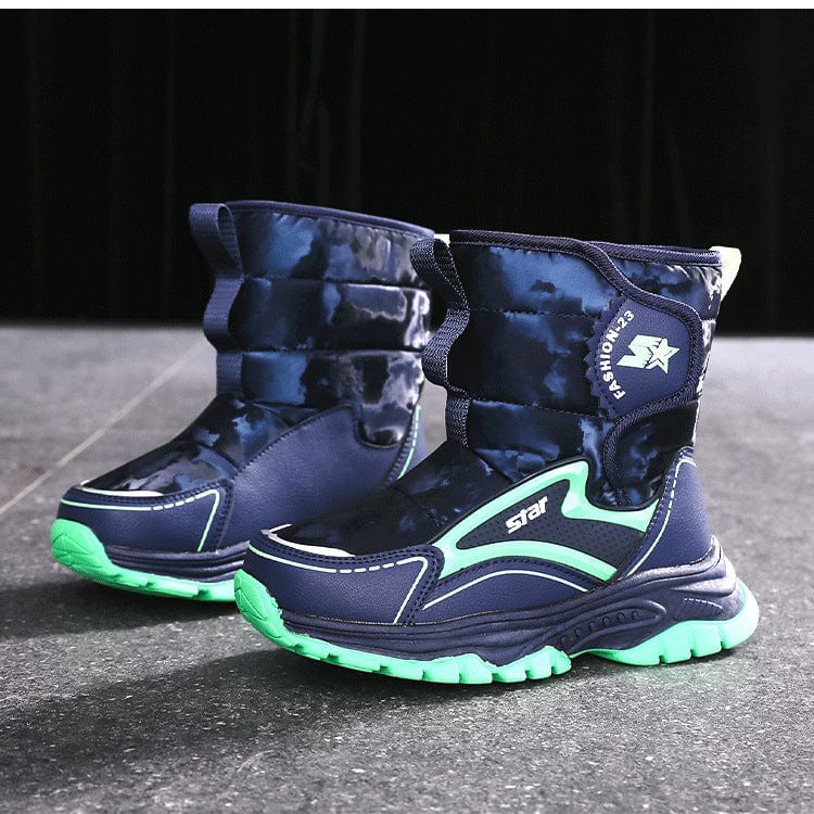 Kids Snow Boots with Anti-Slip Ice Grip