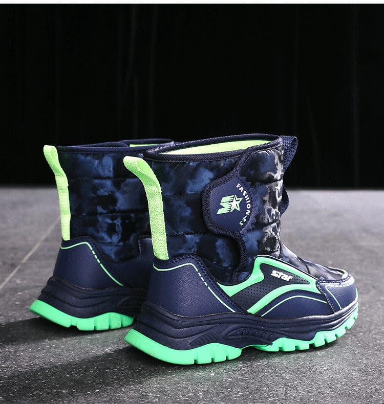 Kids Snow Boots with Anti-Slip Ice Grip