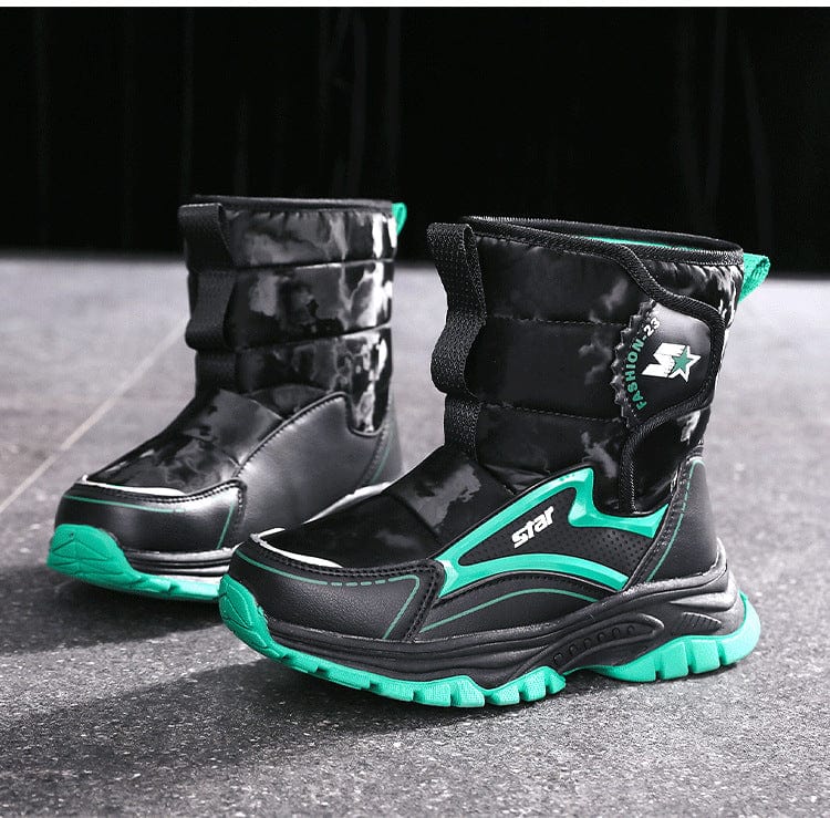 Kids Snow Boots with Anti-Slip Ice Grip