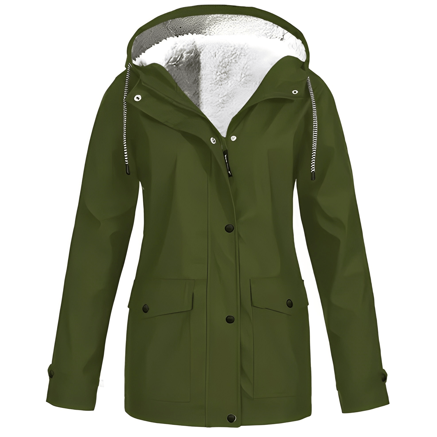 Regine Fleece-Lined Rain Jacket: Stylish Warmth