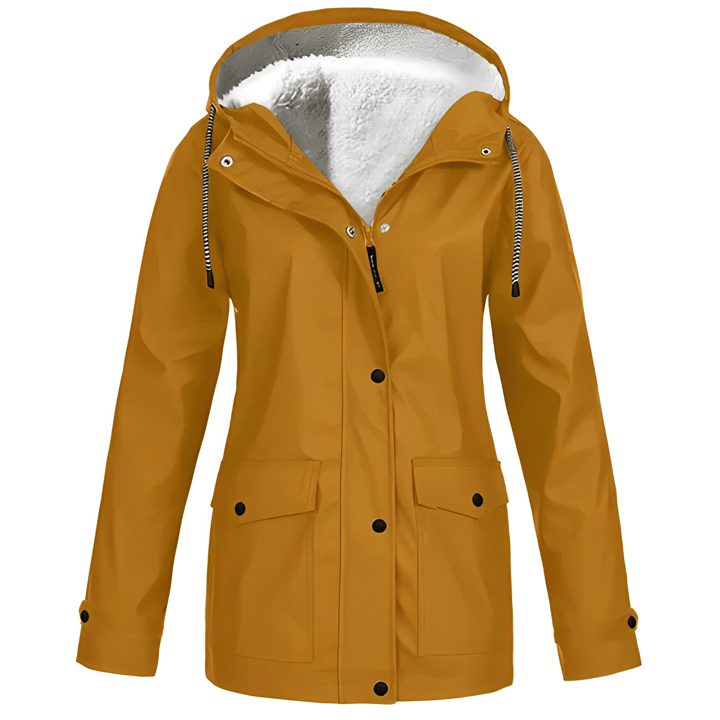 Regine Fleece-Lined Rain Jacket: Stylish Warmth