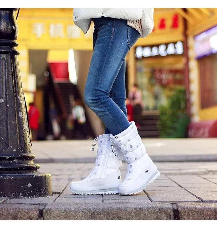Snow Boots Women Waterproof Mid-Calf
