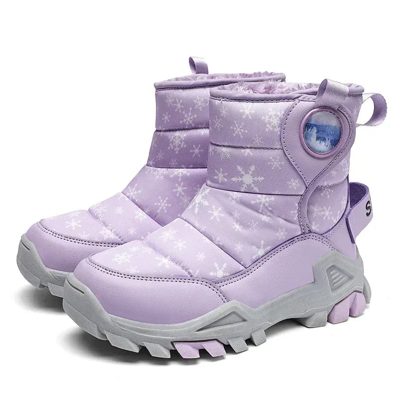 Kids Winter Snow Boots with Plush Lining