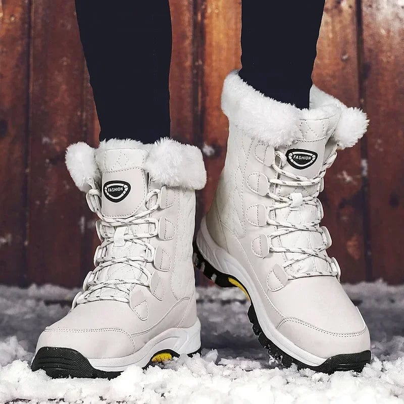Snow Boots Women Mid-Calf Warm Lined