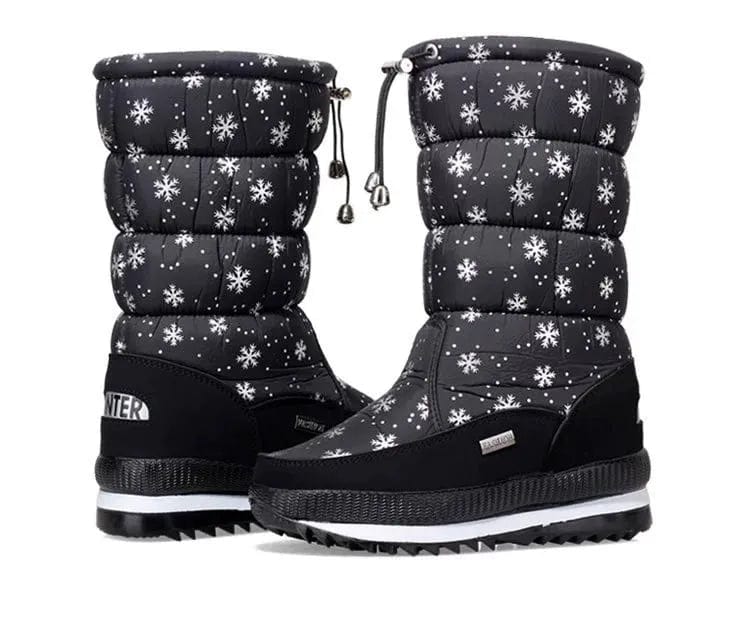 Snow Boots Women Waterproof Mid-Calf