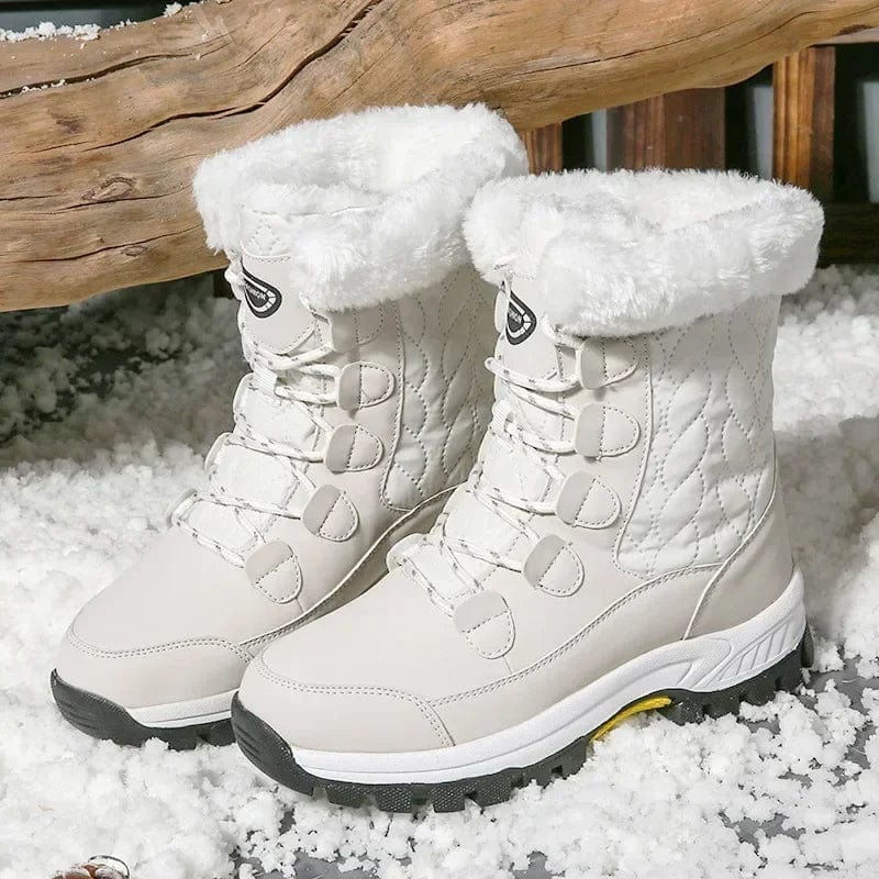 Snow Boots Women Mid-Calf Warm Lined