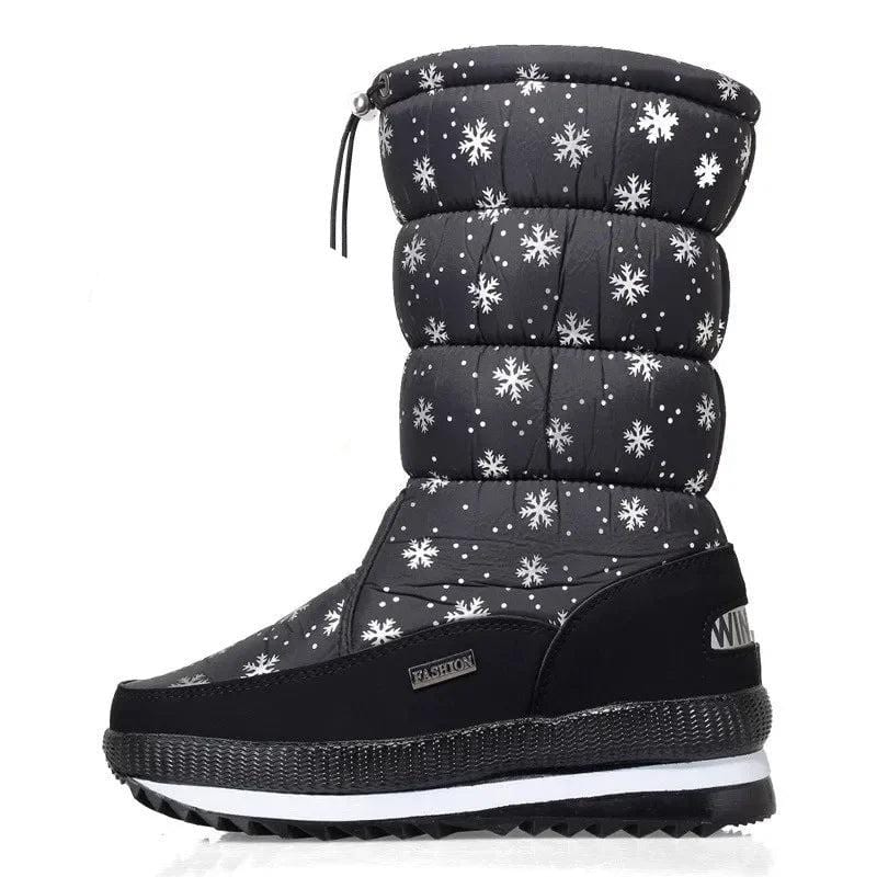 Snow Boots Women Waterproof Mid-Calf
