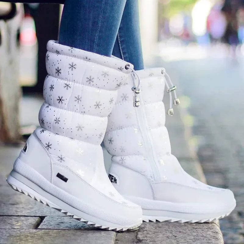 Snow Boots Women Waterproof Mid-Calf