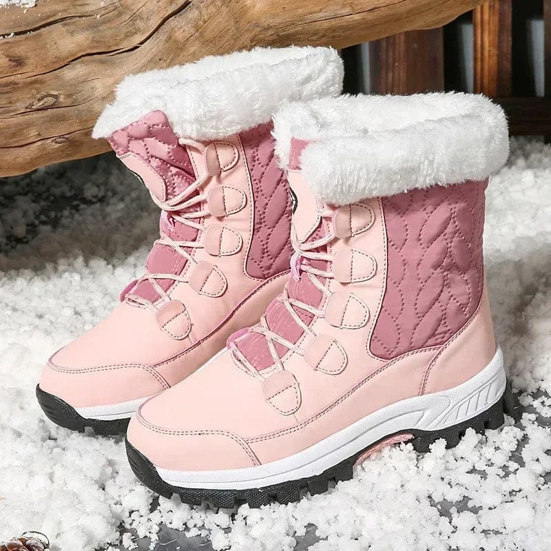 Snow Boots Women Mid-Calf Warm Lined
