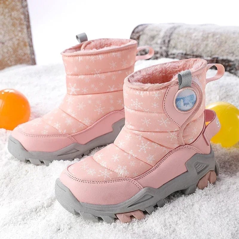 Kids Winter Snow Boots with Plush Lining