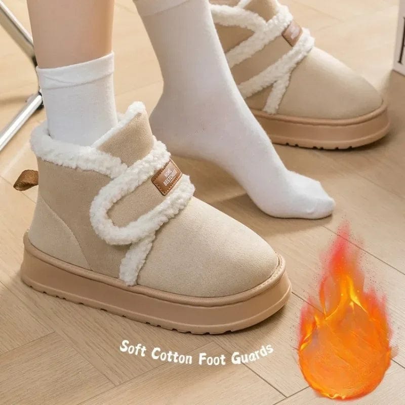 Snow Boots Women Plush Thick Soles