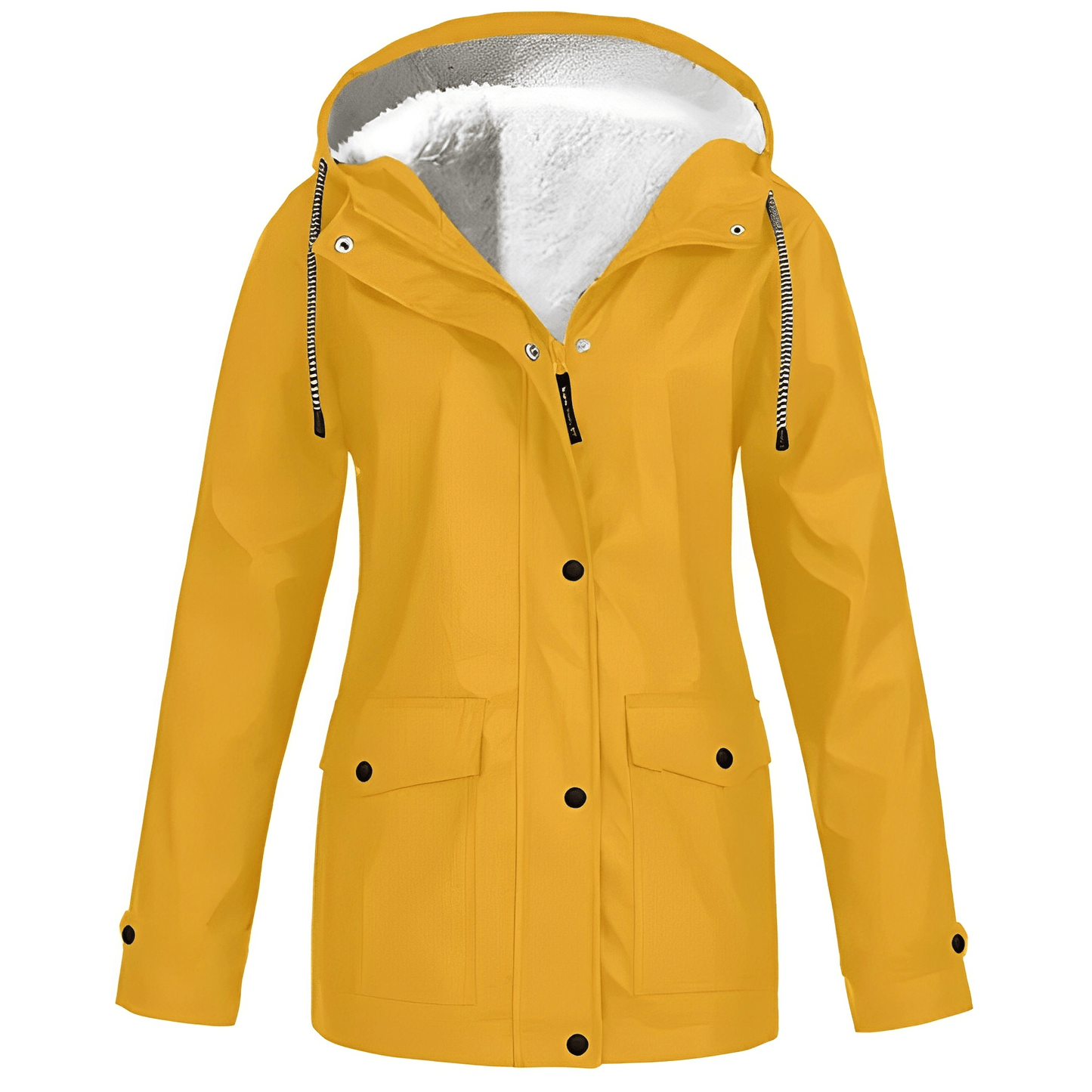 Regine Fleece-Lined Rain Jacket: Stylish Warmth