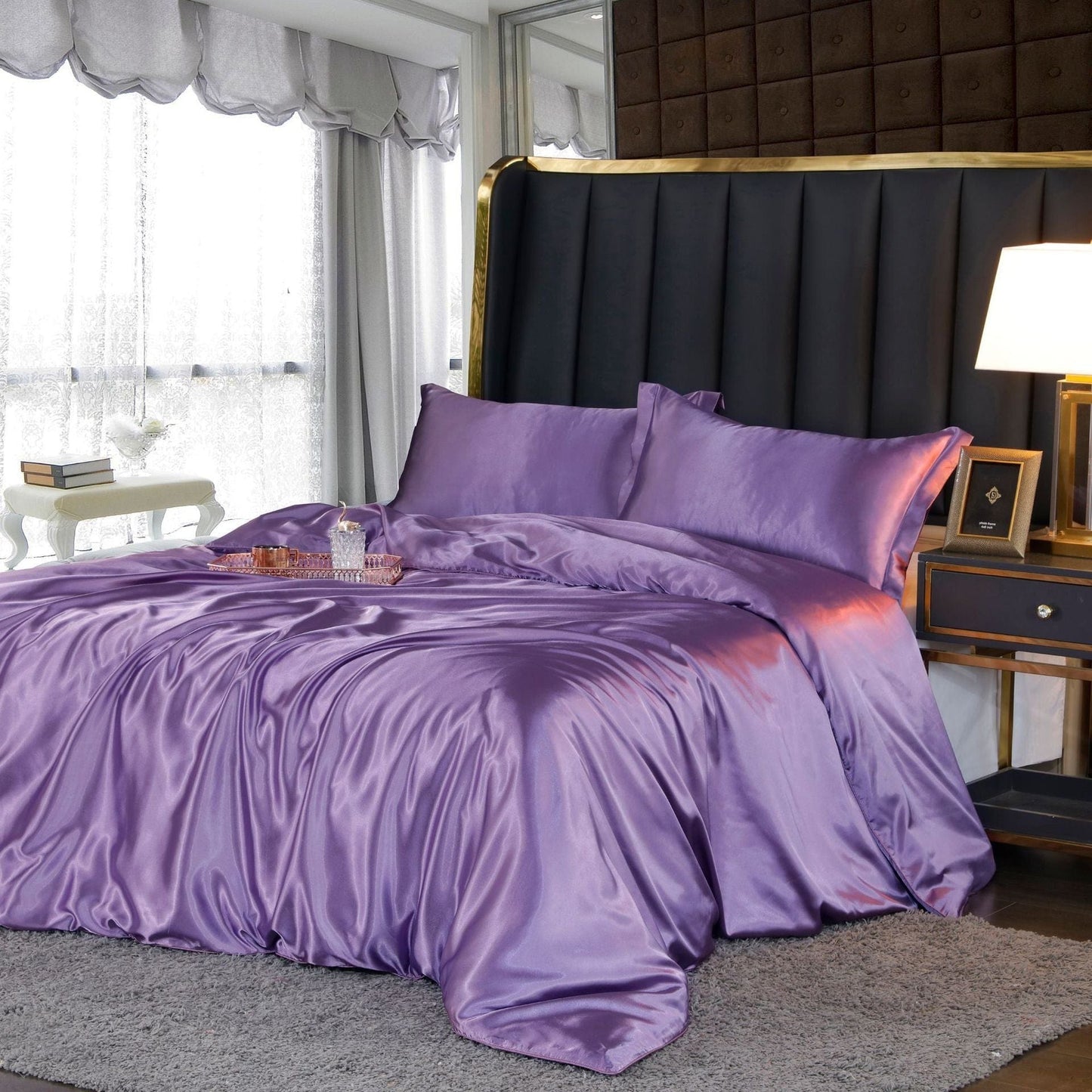 Luxurious 4-Piece Silk Bedding Set