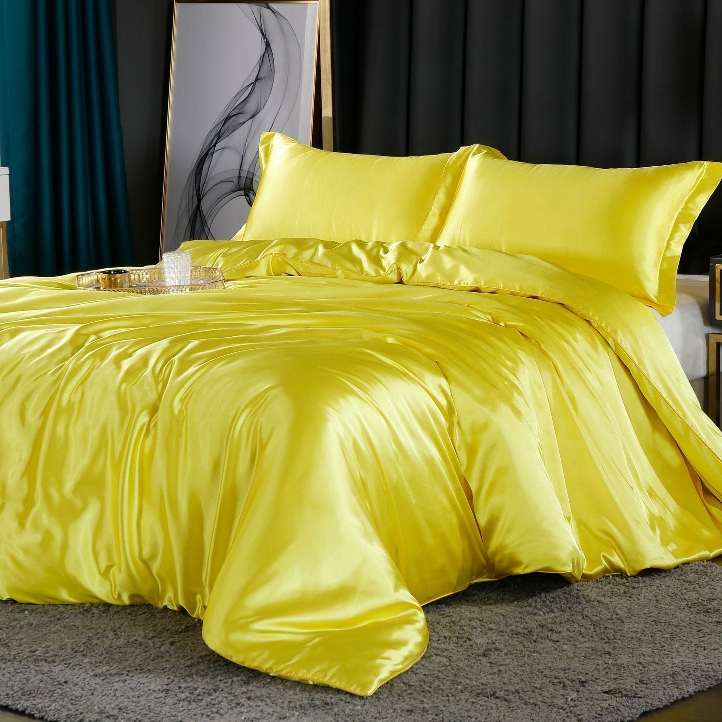 Luxurious 4-Piece Silk Bedding Set