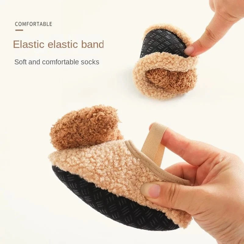 CUDDLEPAWS – Cozy Bear Slippers for Kids