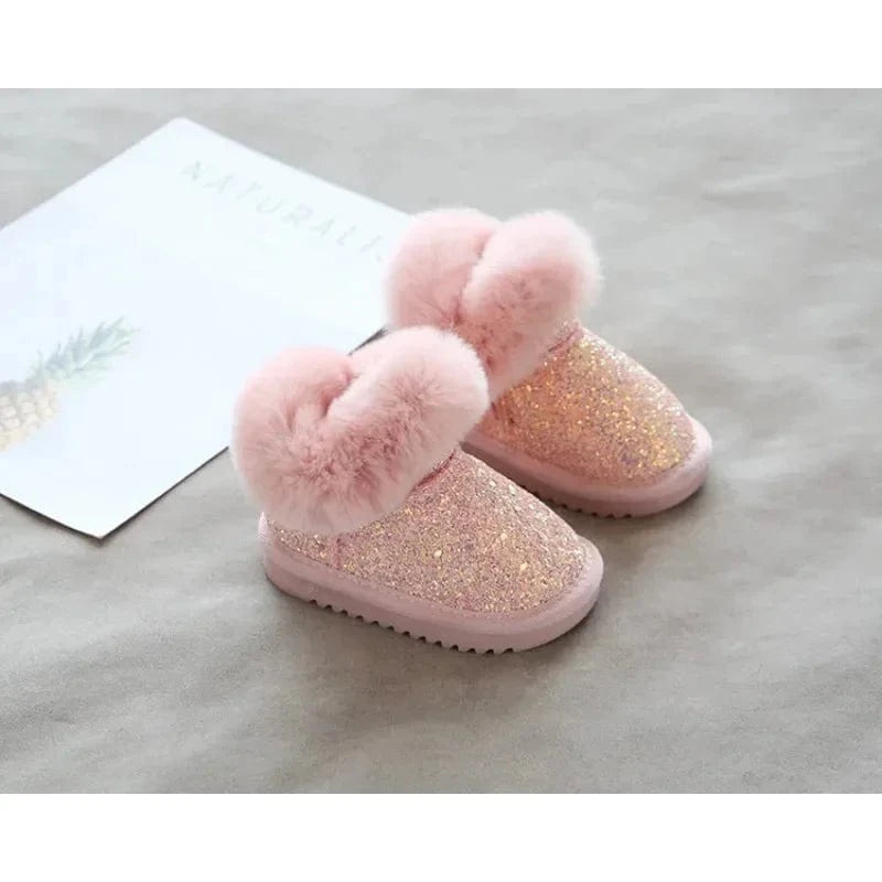 FROSTBLOOM – Cozy Glitter Winter Boots for Kids