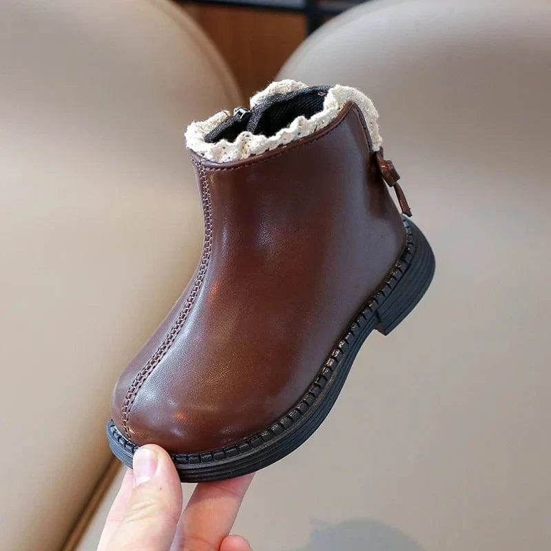 KIDDO COMFORT – Cozy Leather Ankle Boots for Kids