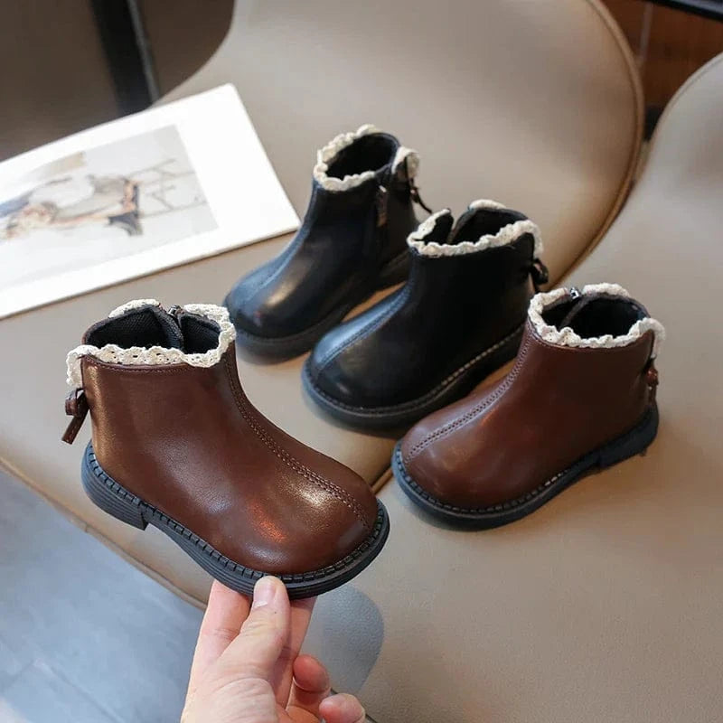 KIDDO COMFORT – Cozy Leather Ankle Boots for Kids