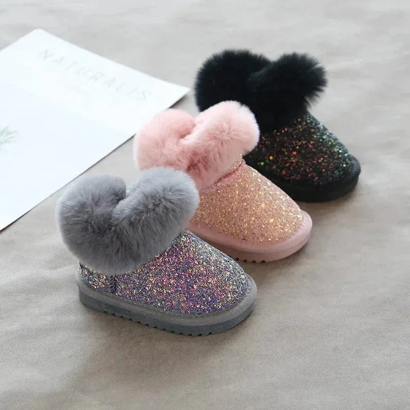 FROSTBLOOM – Cozy Glitter Winter Boots for Kids