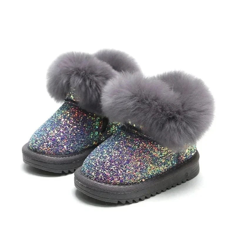 FROSTBLOOM – Cozy Glitter Winter Boots for Kids