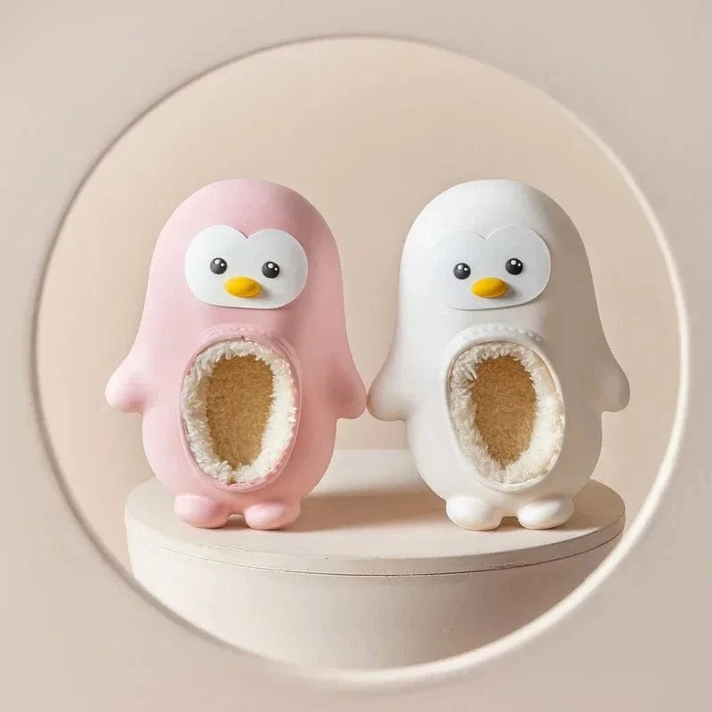 CUDDLY PENGUINS – Adorable Kids' Warm Slippers