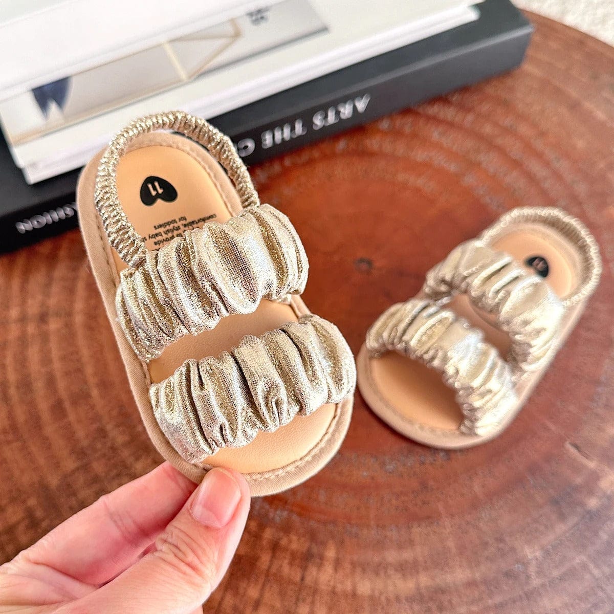 Ruffle Strap Baby Sandals – Soft & Stylish