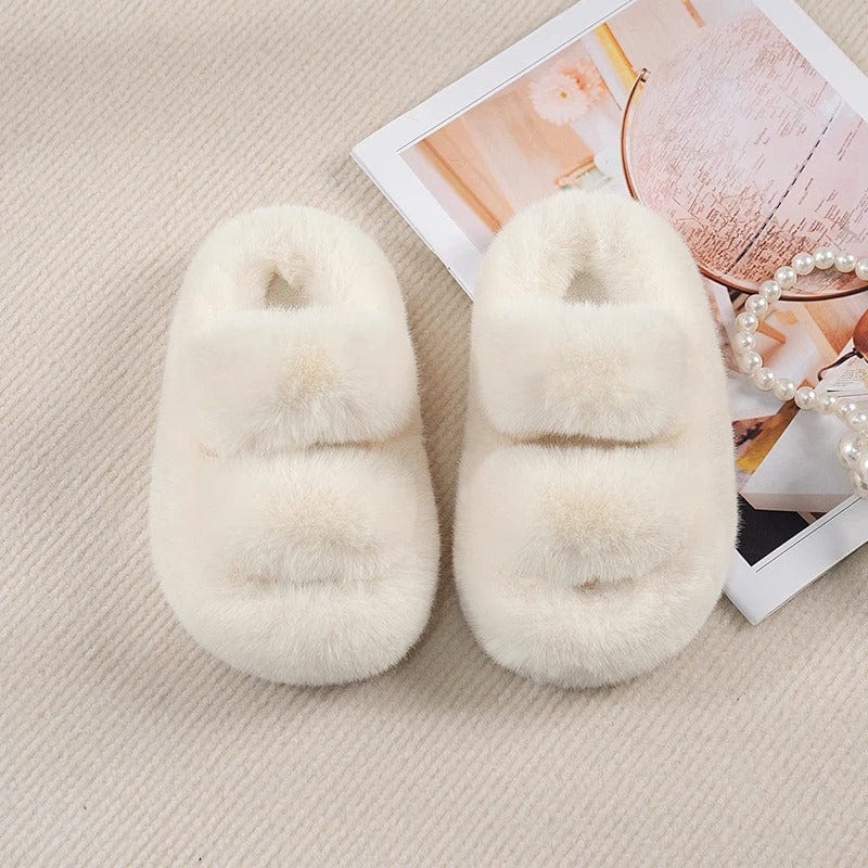 CozyCloud Kids Plush Slippers