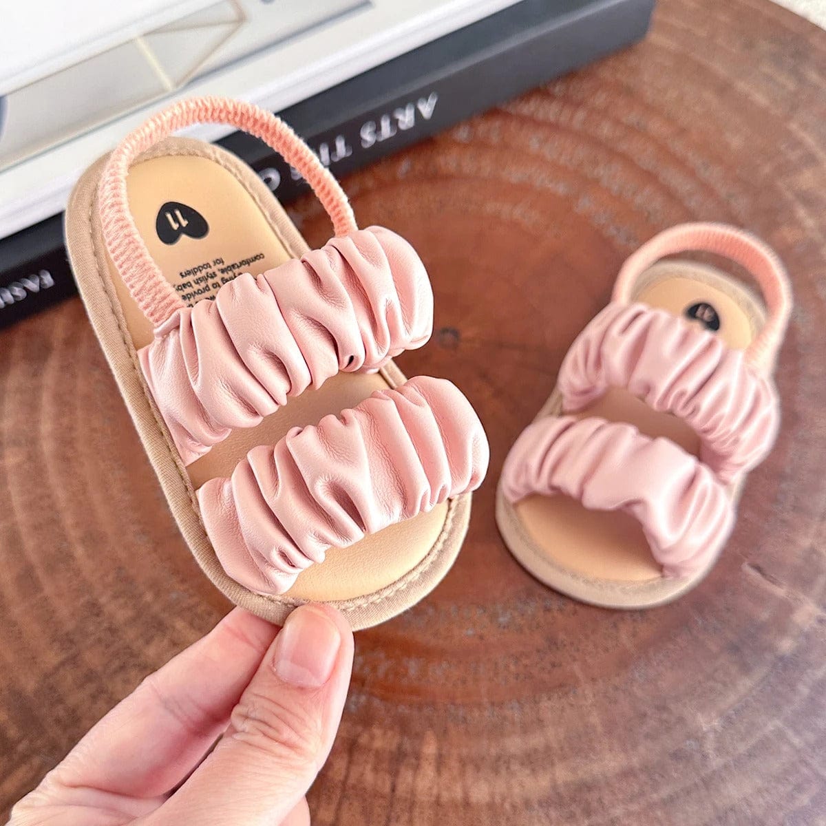 Ruffle Strap Baby Sandals – Soft & Stylish