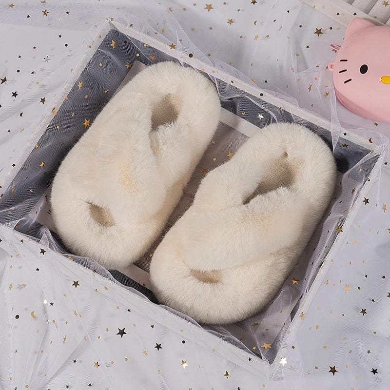 CozyCloud Kids Plush Slippers