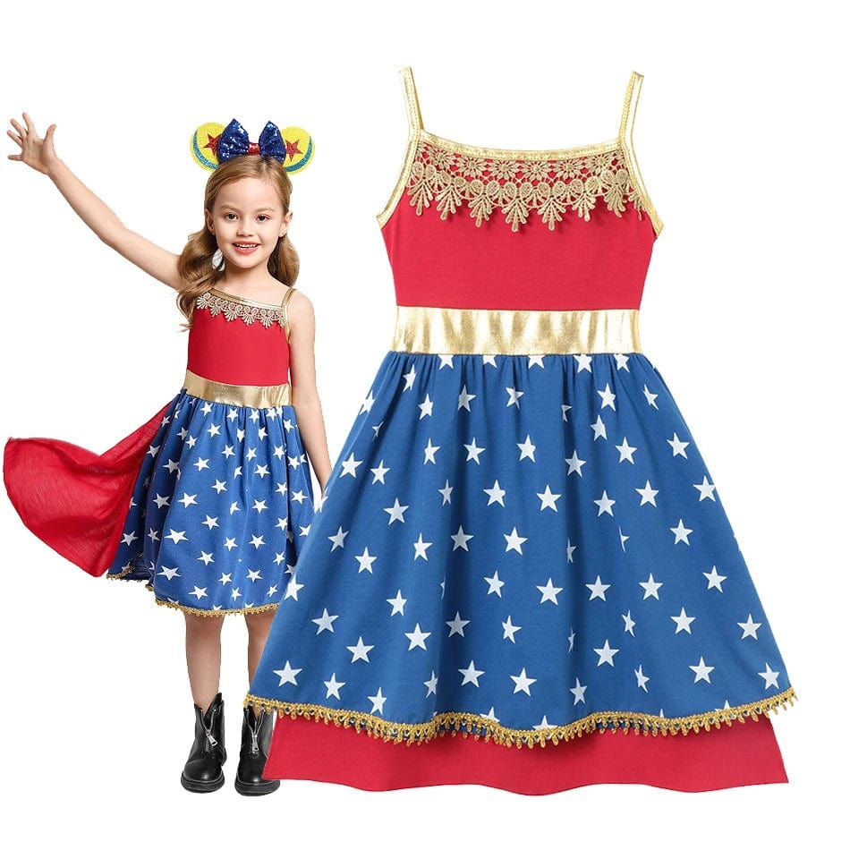 Wonder Woman Costume Glorious Amazonian Casual Dress